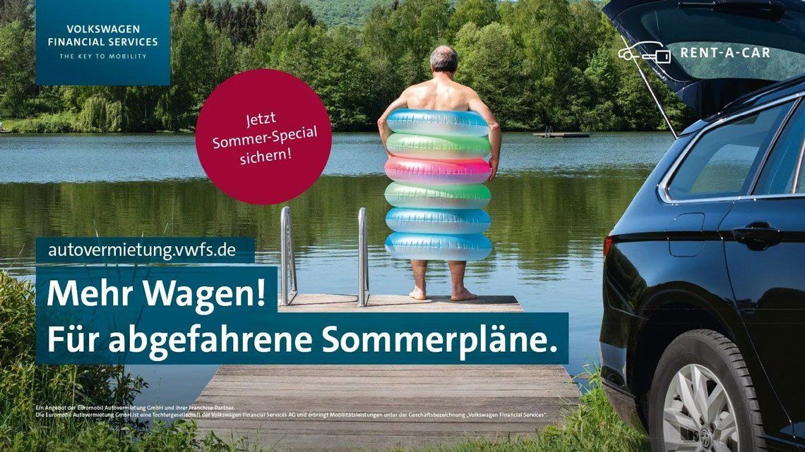 "Mehr Wagen" Kampagnenmotiv See