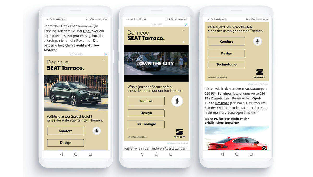 SEAT: Voice-gesteuerte Werbung
