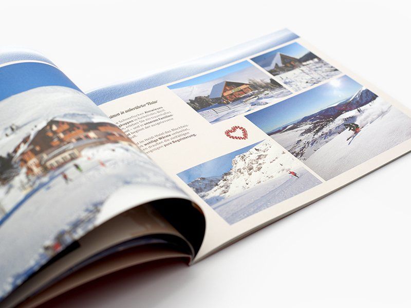 Heidi-Hotel Imagebroschuere Innenseite Winter