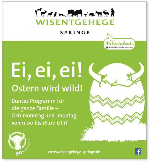 Anzeige Wisentgehege Ostern