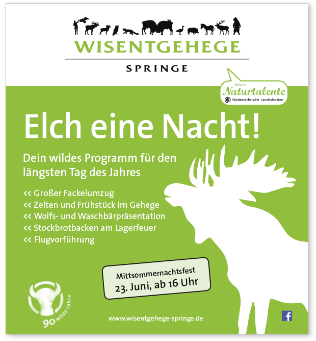 Anzeige Wisentgehege Mittsommer