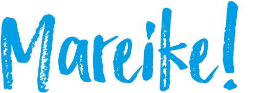 Auf ein Tässchen-Tacheles-Schriftzug "Mareike!"