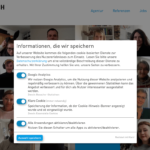 Cookie-Consent-Popup auf W&S-Website – Windrich & Sörgel