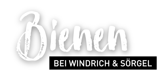 Bienen_Header_beiWUS_Weiss Schriftzug "Bienen" – Windrich & Sörgel