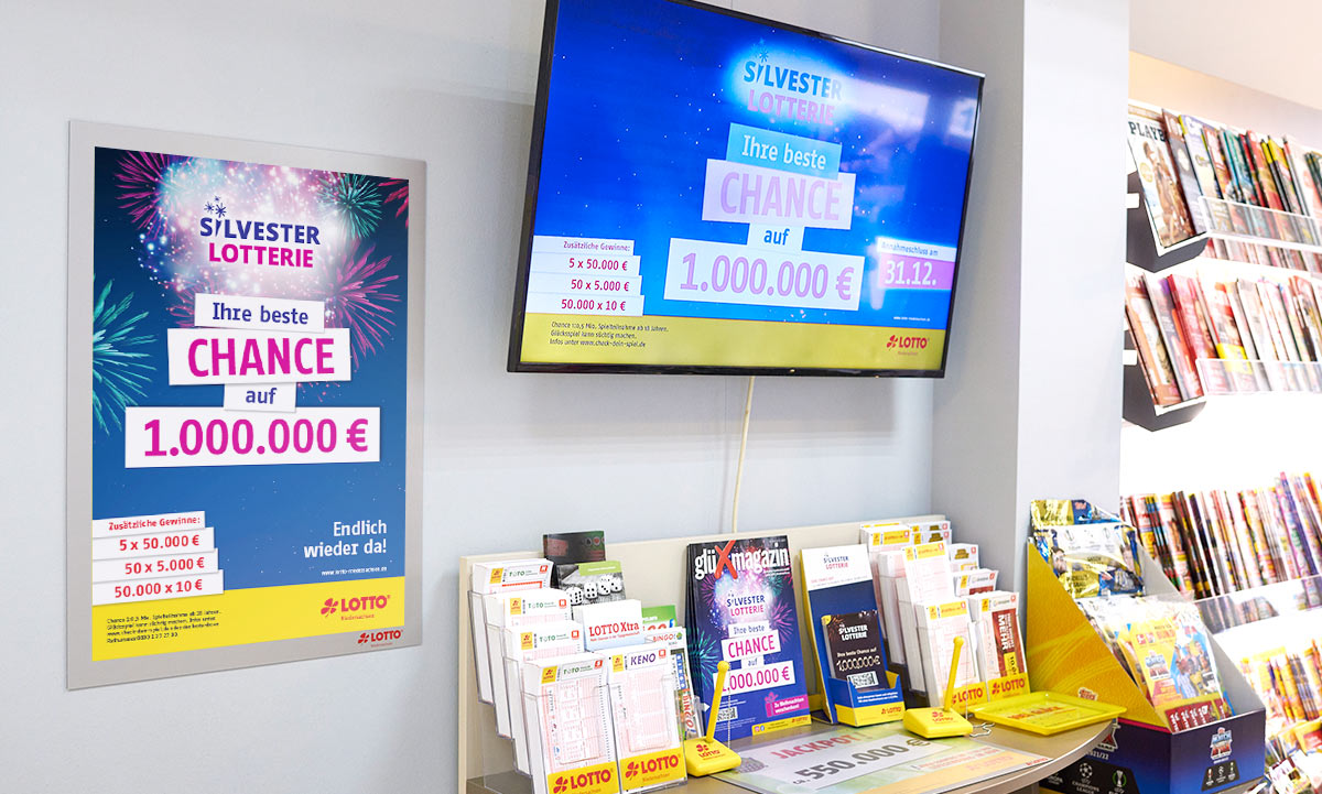 Spielschein der Lotto Niedersachsen Silversterlotterie