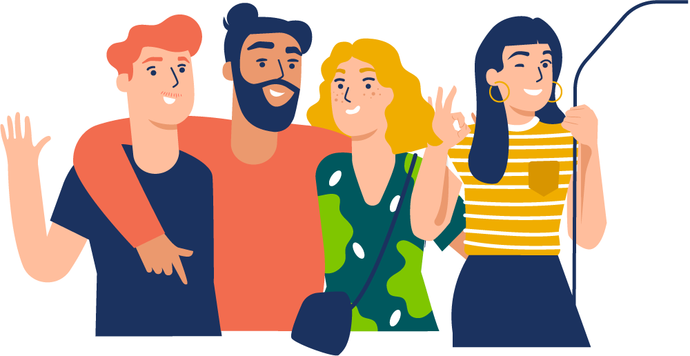 GVH Geschäftsbericht Illustration Gruppe