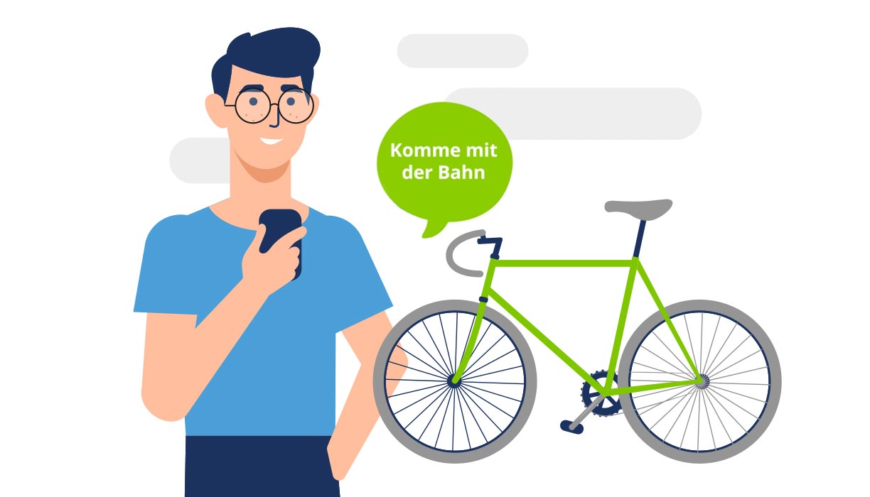GVH Geschäftsbericht Illustration Fahrrad
