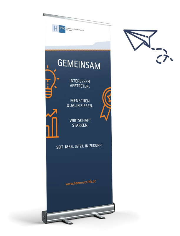 IHK Hannover - Beispiel Roll up | Windrich & Sörgel