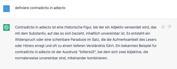 contradictio in adiecto_definition Chat GPT definiert contradictio in adiecto