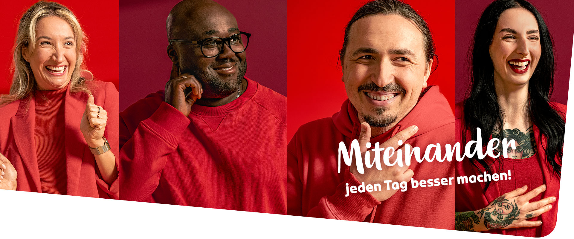 Gesichter der Miteinander-Kampagne von Rossmann 