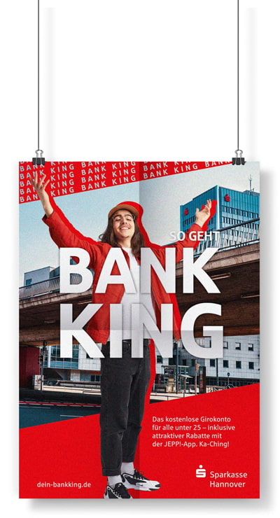 Plakat aus der Giro-Kampagne – Windrich & Sörgel