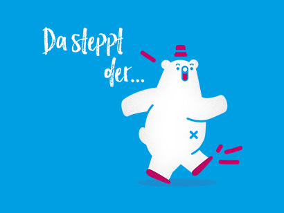 Illustration zu Phrase "Da steppt der Bär"