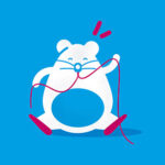Illustration zur Phrase: Da beißt die Maus keinen Faden ab