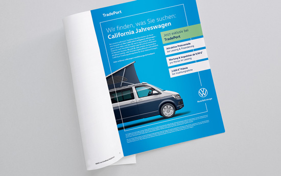 VGSG TradePort: Markenpositionierung - Anzeige für den California